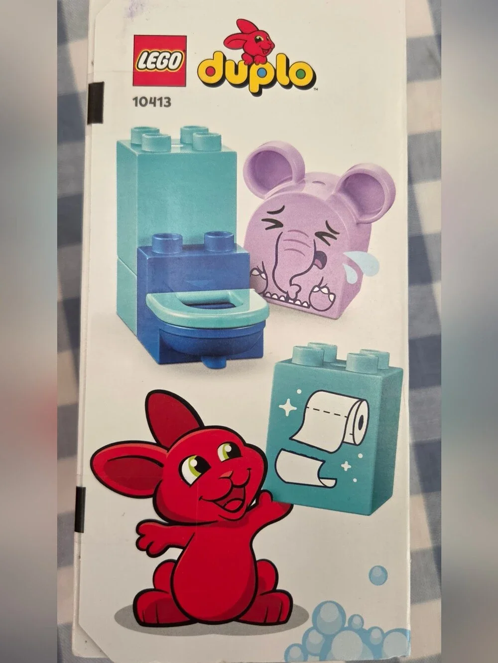 Sealed NIB Lego Duplo Purple Elephant Bath Playset with 15 Pieces, 10413